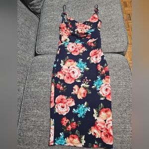 S Blue floral dress
